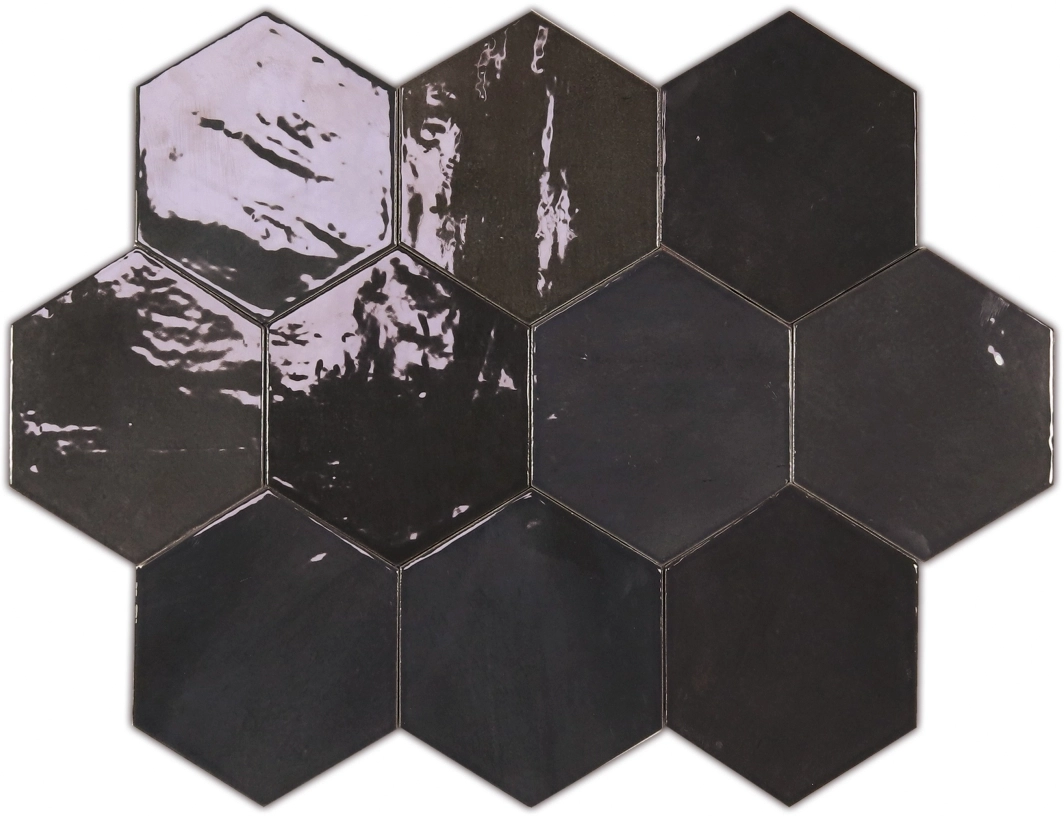 Wow Design Zellige Graphite Gloss 10.8x12.4  